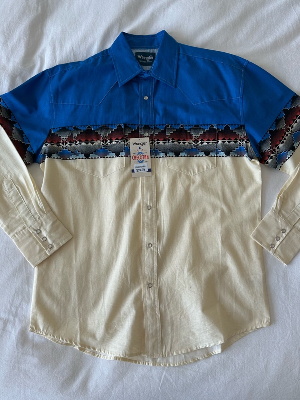 MEN'S CHECOTAH® LONG SLEEVE WESTERN SNAP PRINTED SHIRT